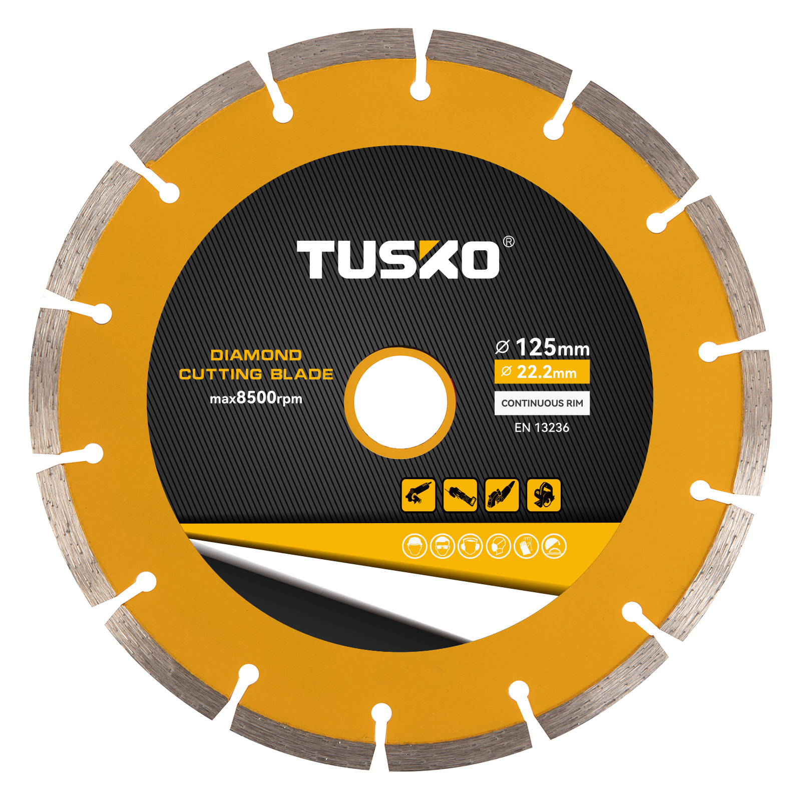 TUSKO Segmented Series Diamond Saw Blade for Concrete and Brick Cutting